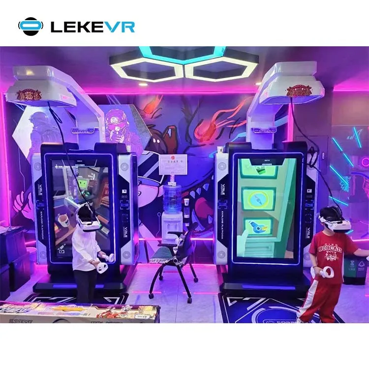 LEKE VR Entertainment Theme Park Business Opportunity Interactive VR Arcade Standing Platform 9D VR Attraction