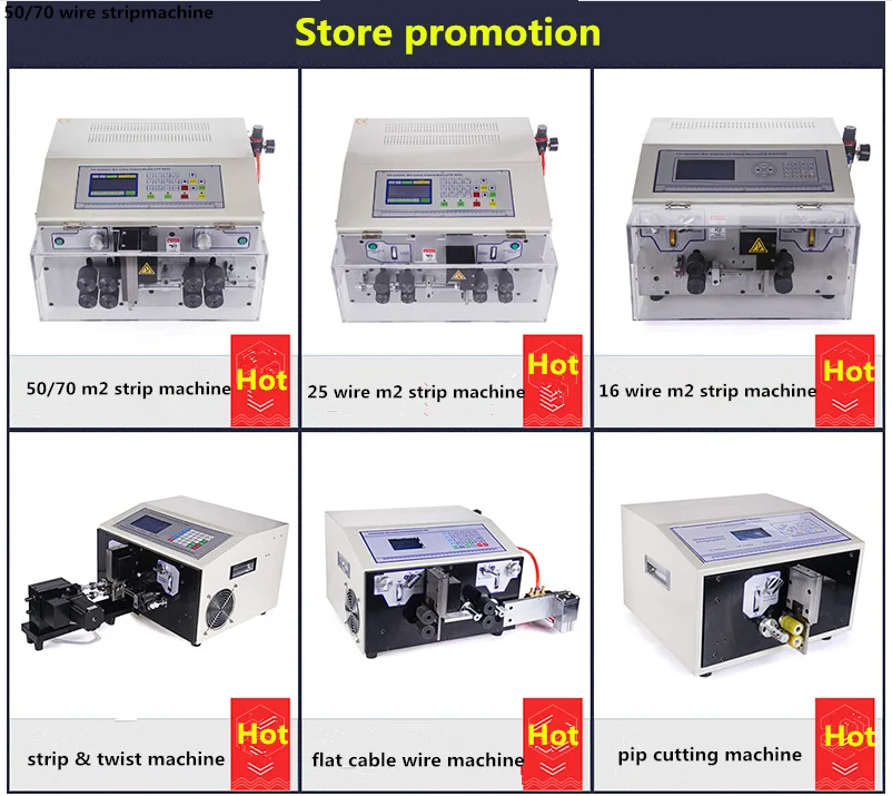 CHINA Automatic Jacket Cable Cutter Stripper Tool Multi Core Wire Cutting Stripping Machine