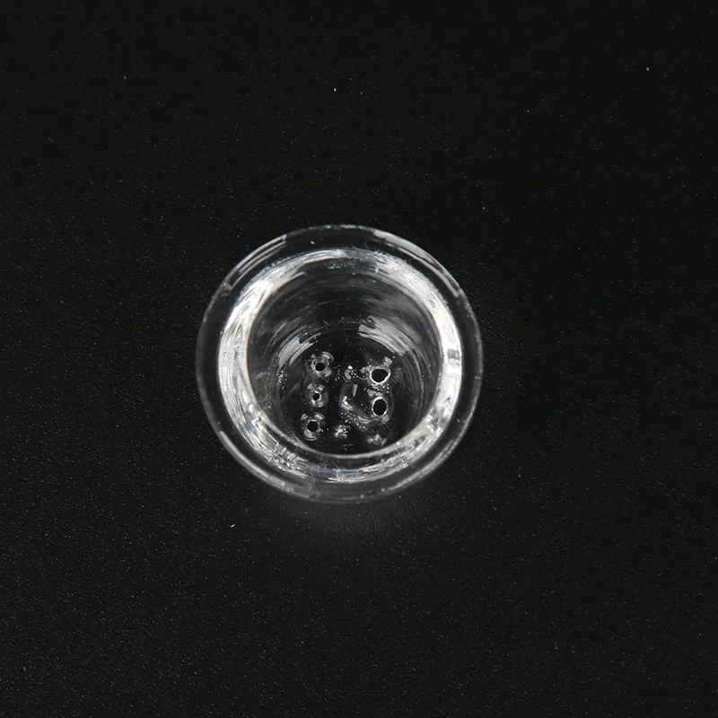 Transparent High Borosilicate Glass 9 Holes Small Bowl Smoking Accessories