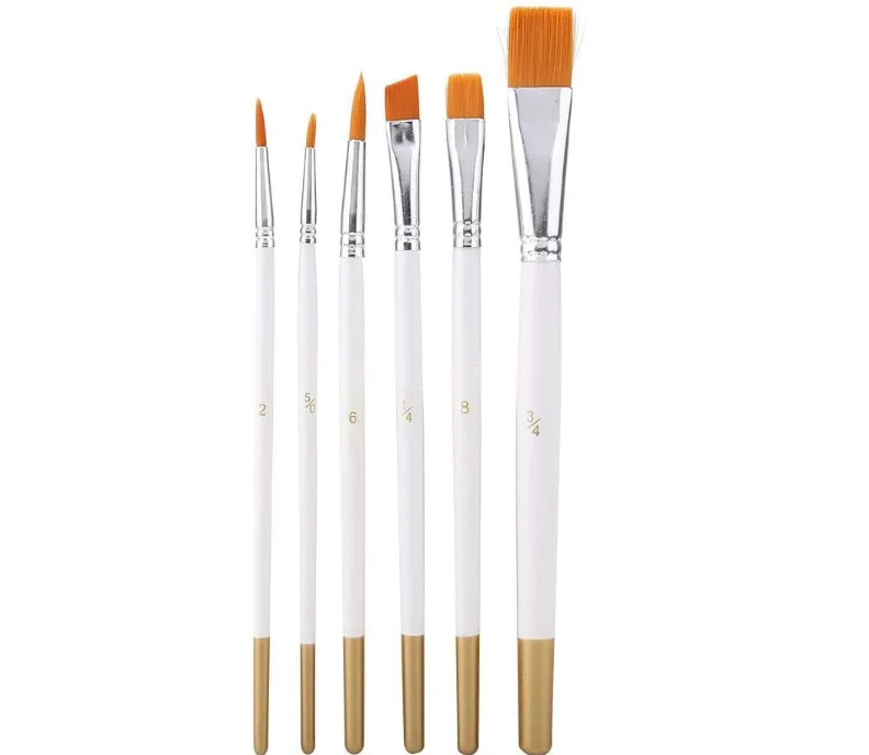 Art supplies wood paint brush pen drawing pen nylon hair paint brush set art craft flexible painting watercolor brush kit