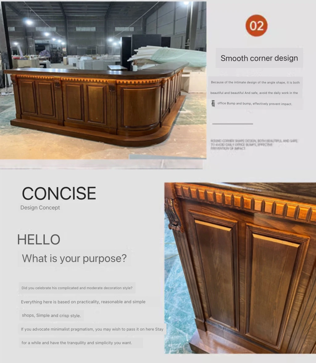 American Vintage wood Custom Cashier Front Desk Cafe Coffee Shop Counter Food Display Bakery restaurant bar counter