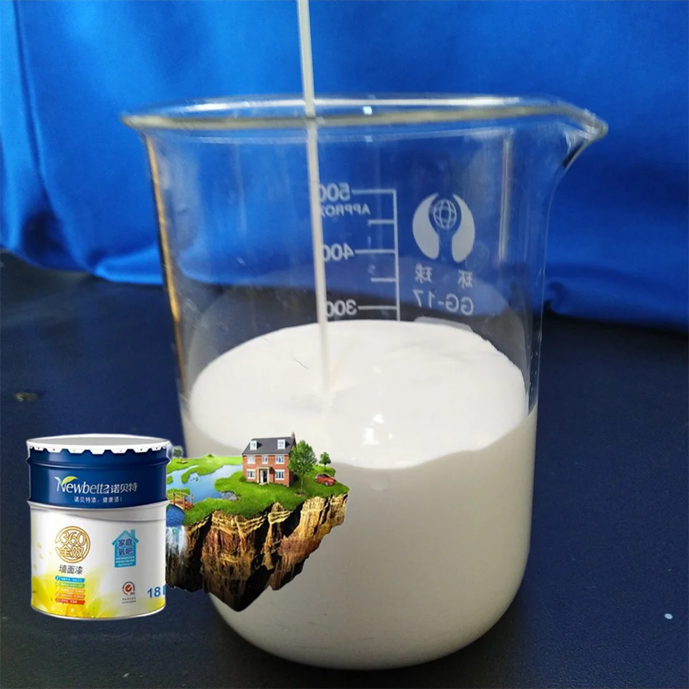 Waterborne acrylic polymer emulsion binder for wall decoration paint