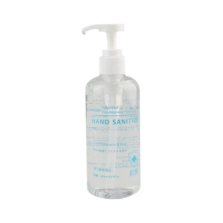 Custom logo private label 75% 280 ml hand sanitiser disinfection antibacterial hand sanitizer gel