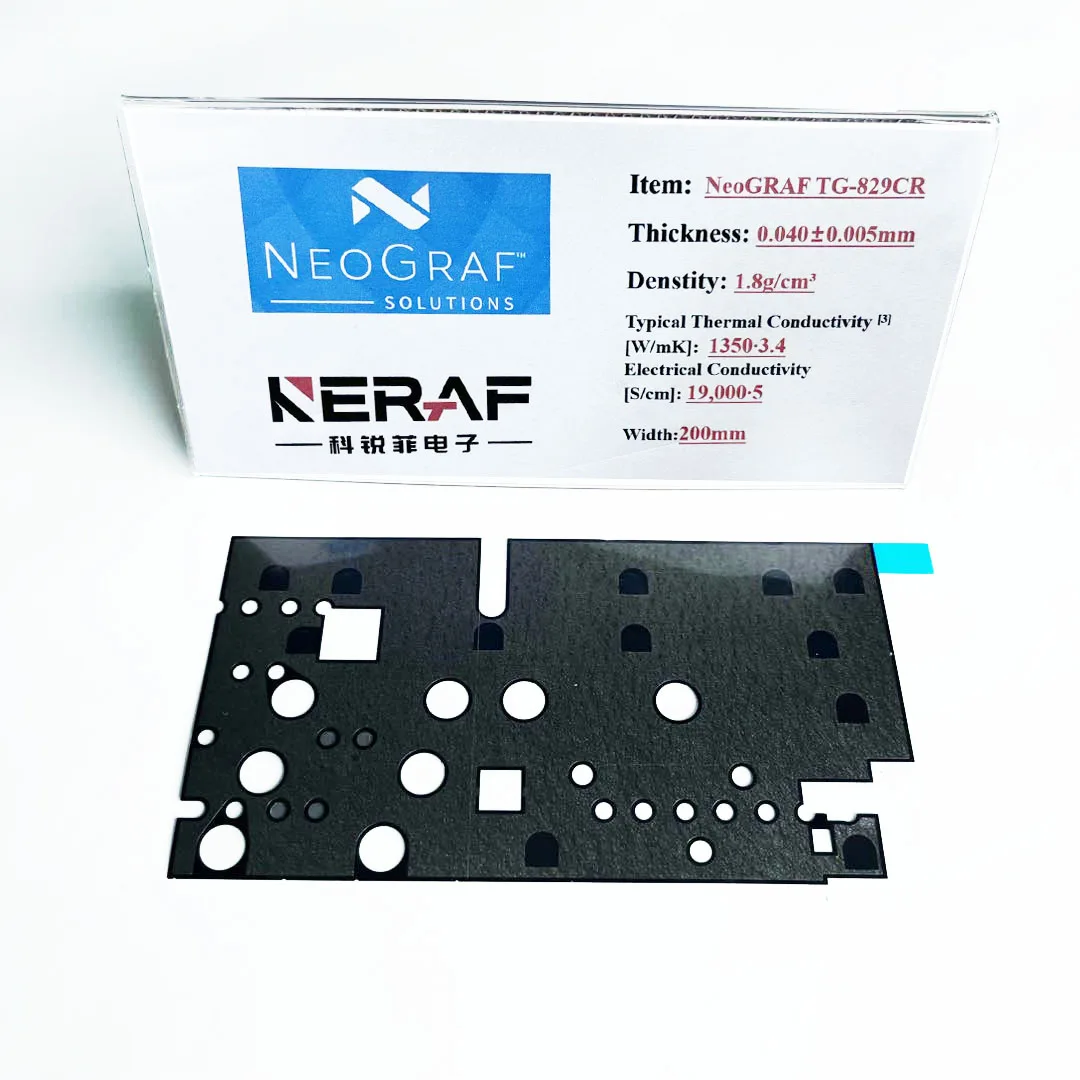 NeoGRAF eGRAF TG-829CR Synthetic Graphite Sheet  Flexible Graphite Heat Spreader Die-cutting Solutions For Smart Phone