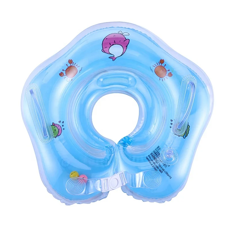 Baby Inflatable Ring Baby Neck Inflatable Wheels for Newborns Bathing Circle Safety Neck Float