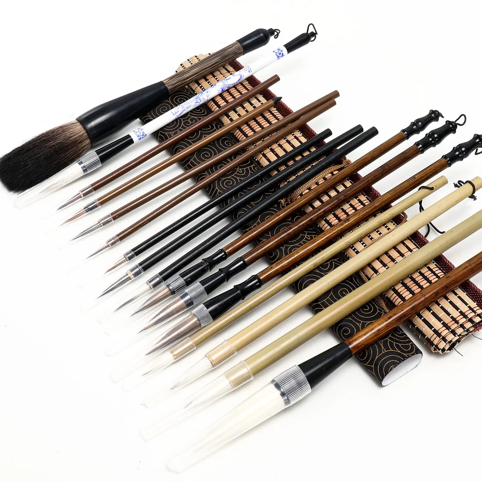 18Pcs Chinese Calligraphy Brushes Set All Kinds of Brush Shapes