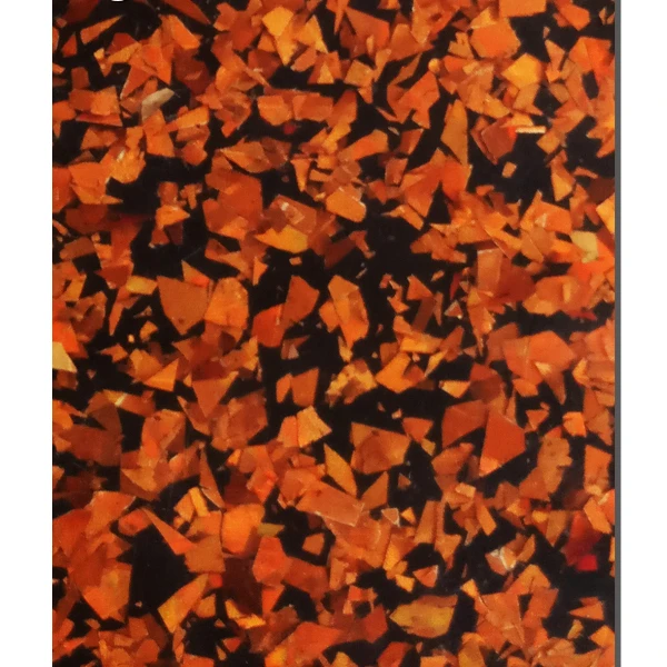 New Wholesale 3mm Thick  High Glossy orange Glitter Plastic Acrylic Sheet Panel Home Decoration
