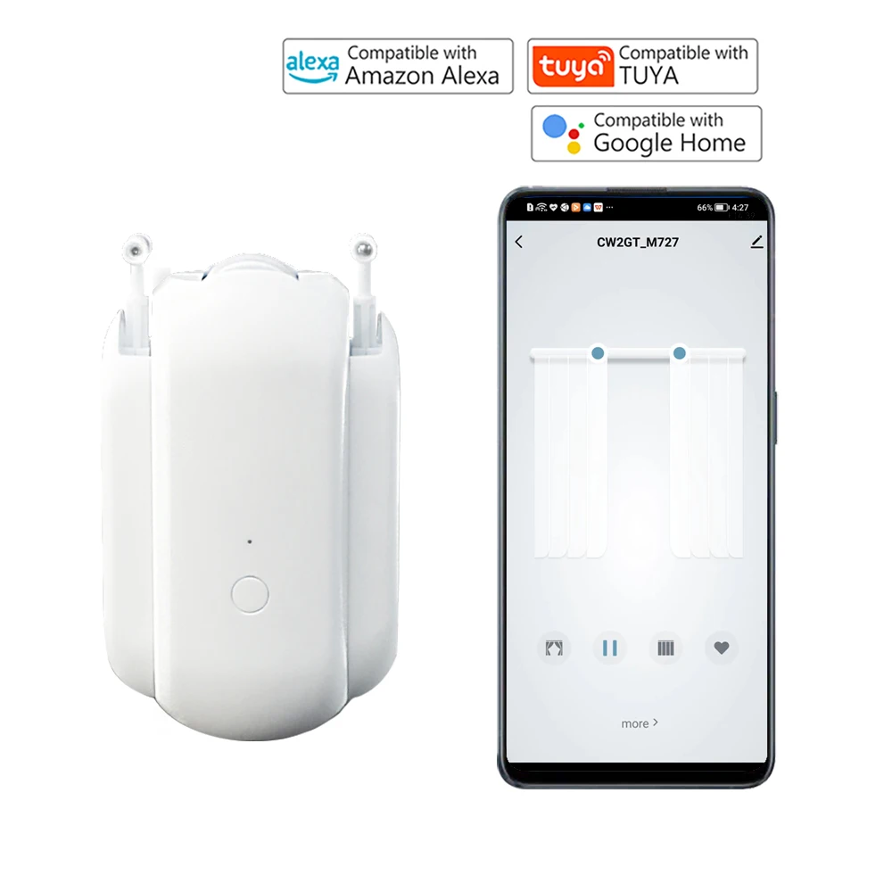 New Design Tuya WiFi Switch Bot Battery Smart Curtain Motor With Remote Control