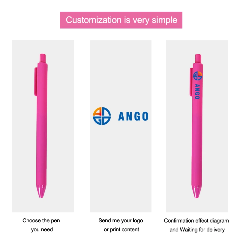 2025 Custom Cute Blue Black Ink Pens Multicolor 0.5mm Writing Width Gel Pens Morandi Macaron Colors Plastic Pens for Students