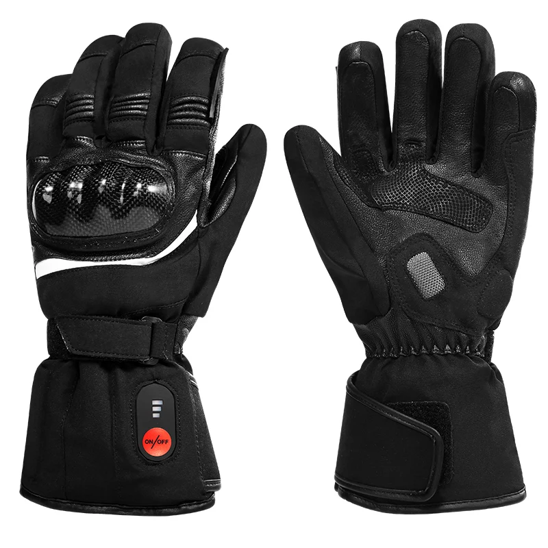 Waterproof Windproof Motorcycle Accessories Rechargeable Heated Ski Motorcycle Gloves
