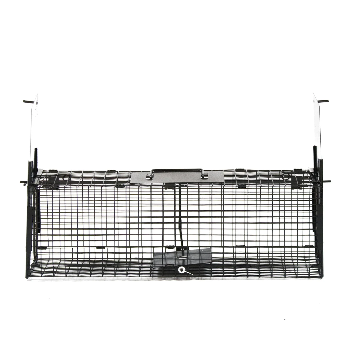 Metal Steel Wire Human Rat Trap Cage Mouse Crate Double Door Mouse Catching Cage
