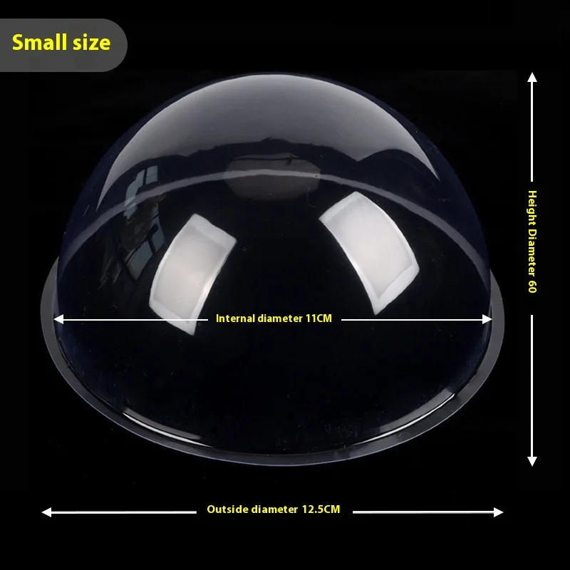 Wholesale PVC Transparent Hemisphere Cover 16cm X 12cm Plastic Water Mother Lamp Planet Lamp Animal Eye Manufactured Top