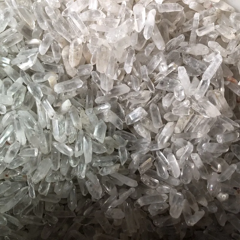 Wholesale High Quality Raw Crystal small size mini Terminated Point Clear Quartz Point Crystal Strip rough wand wands