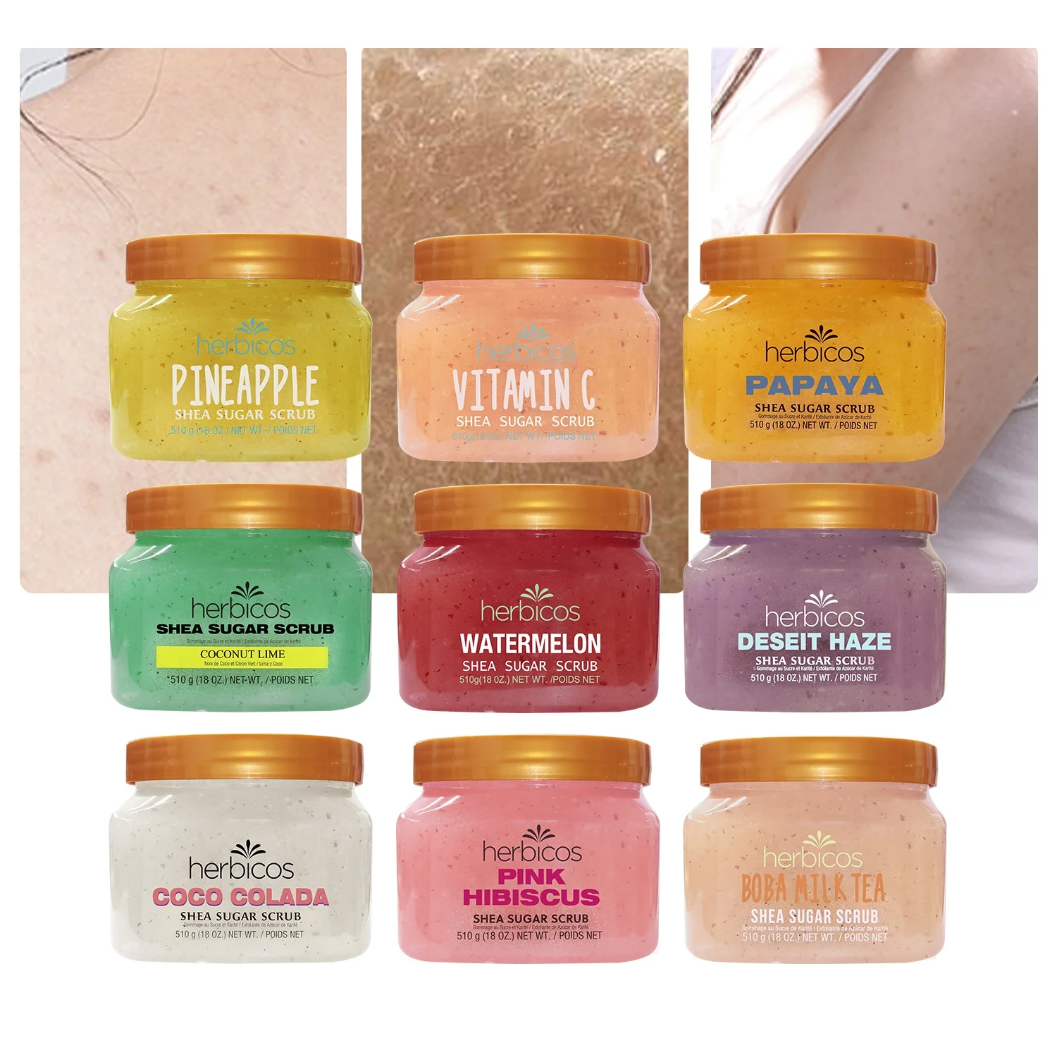 Private Label Organic Shea Butter Sugar Stretch Marks Bath And Works Coco Hydrating Exfoliating Salt Shea Sugar Body Scrub