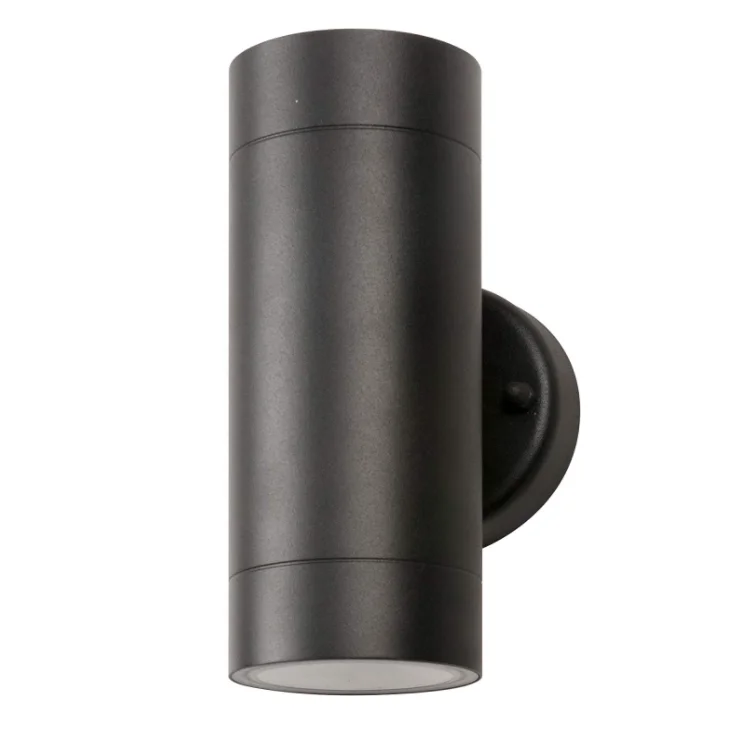 landscape gu10 2*35w waterproof cylinder outdoor design wall lighting modern up and down aluminium