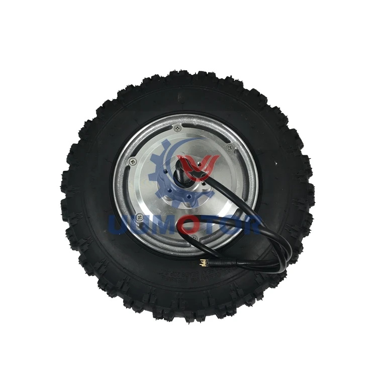 M 13inch off road single shaft 48v650w slow speed greaed dc hub motor