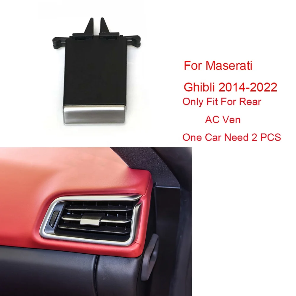 For Maserati Ghibli High Quality Rear Console AC Vent Grille Outlet Cover Panel Air Conditioner Slider Clip 670021523