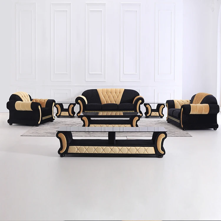 islamic style Living Furniture Luxury Wholesale sofa set furniture living room sofa Fabric/Leather sofa