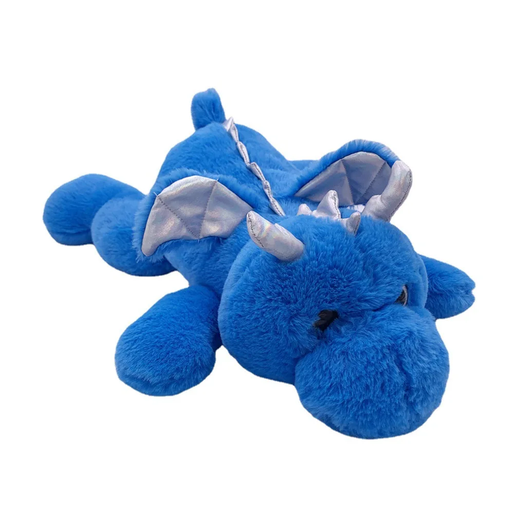 Custom Logo Non-toxic Glass beads Filling Plush Dino Weighted Stuffed Animal