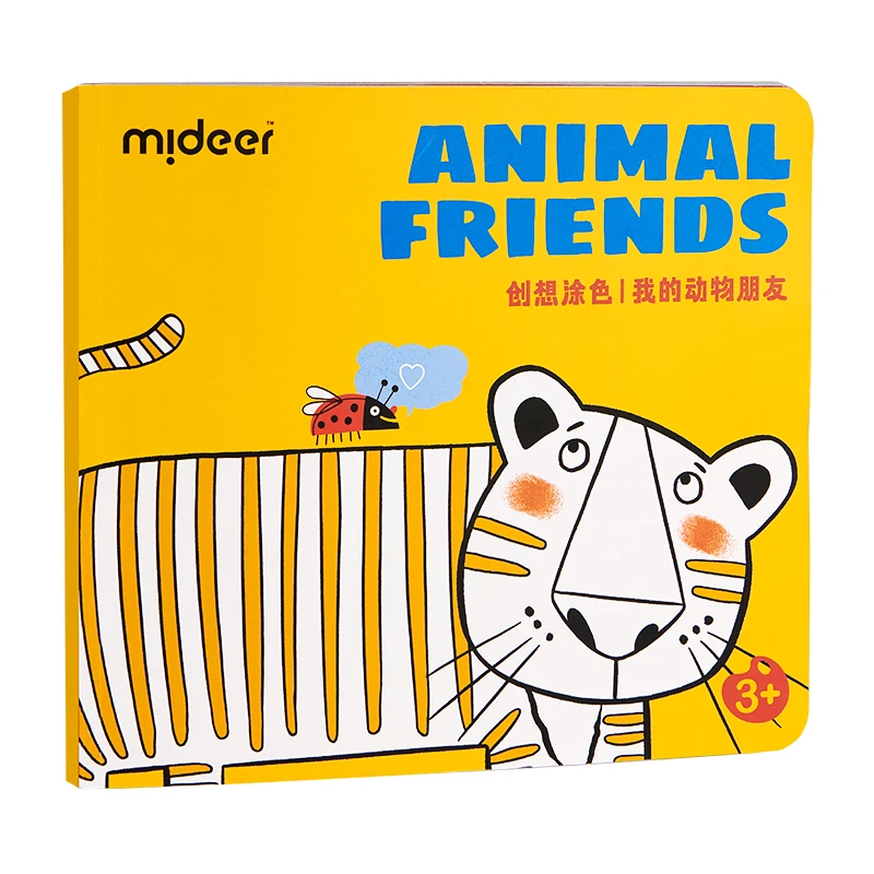mideer MD4214-CT01 Coloring Book - Animal Friends Drawing Book