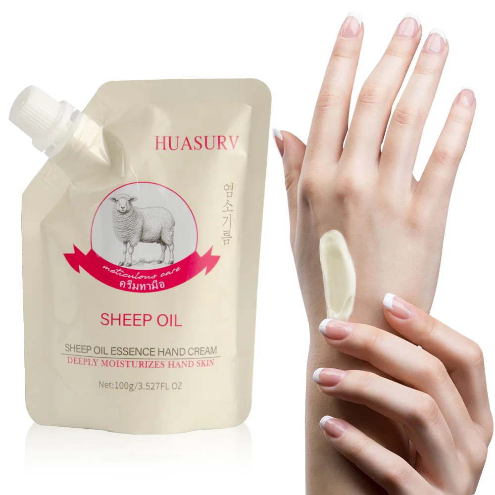 korean Sheep Oil Deep Hydrating Moisturizing Tender and Smooth Nourishing Skin Care for Adults Hand Cream with Essence