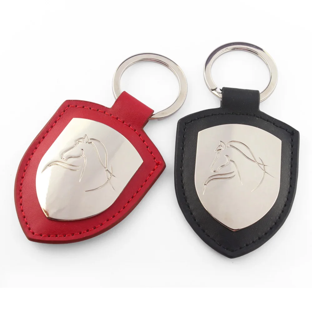 Personalized Logo Lanyard Name Metal Double Pvc Rubber Photo Leather Big Enamel Keychain Custom