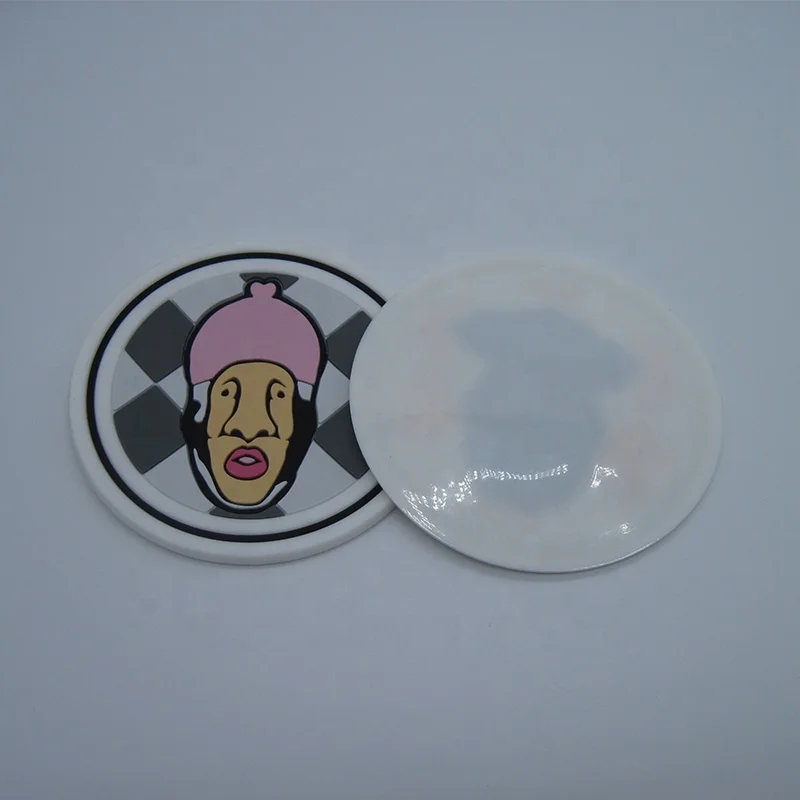 Customized Round PVC Label Rubber Patch Silicone Patch Wholesale Shoes Patch