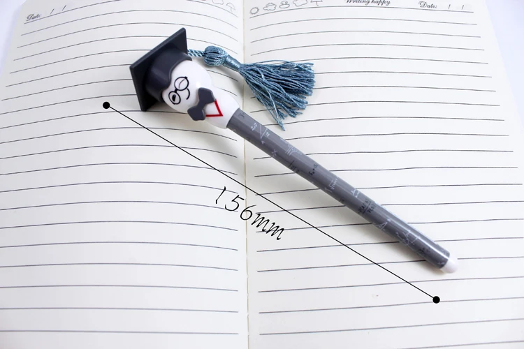 Wholesale  Graduation gift pens, cute Doctoral doll gel ink writing pens doctor stationery pen for students and kids present