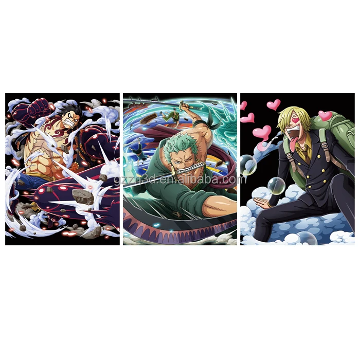 3D Stereo Effect Picture Lenticular Printing PET PC Material Framed Decor Home Stocked Christmas Gifts Wholesale