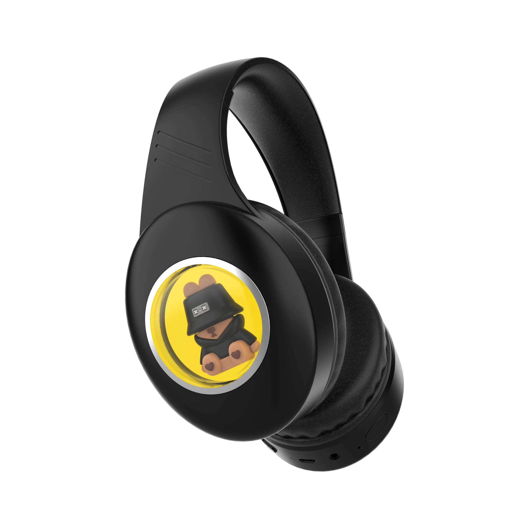 In Stock Headphone with Mic Stereo Doll Gift Cartoon Wireless Earphones Private Mold Factory Wholesale BT Gaming Headset