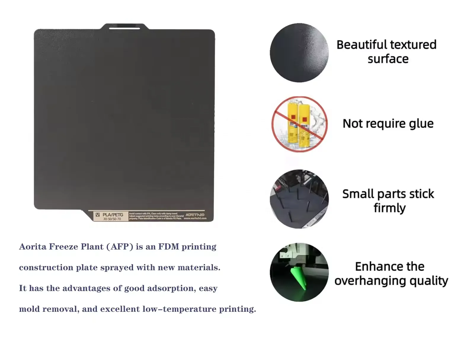 FDM 3D printer Texture Surface PEI / AFP Sheet 235x235mm Removable Magnetic Flexible Heated Bed Plate Build Surface for Creality