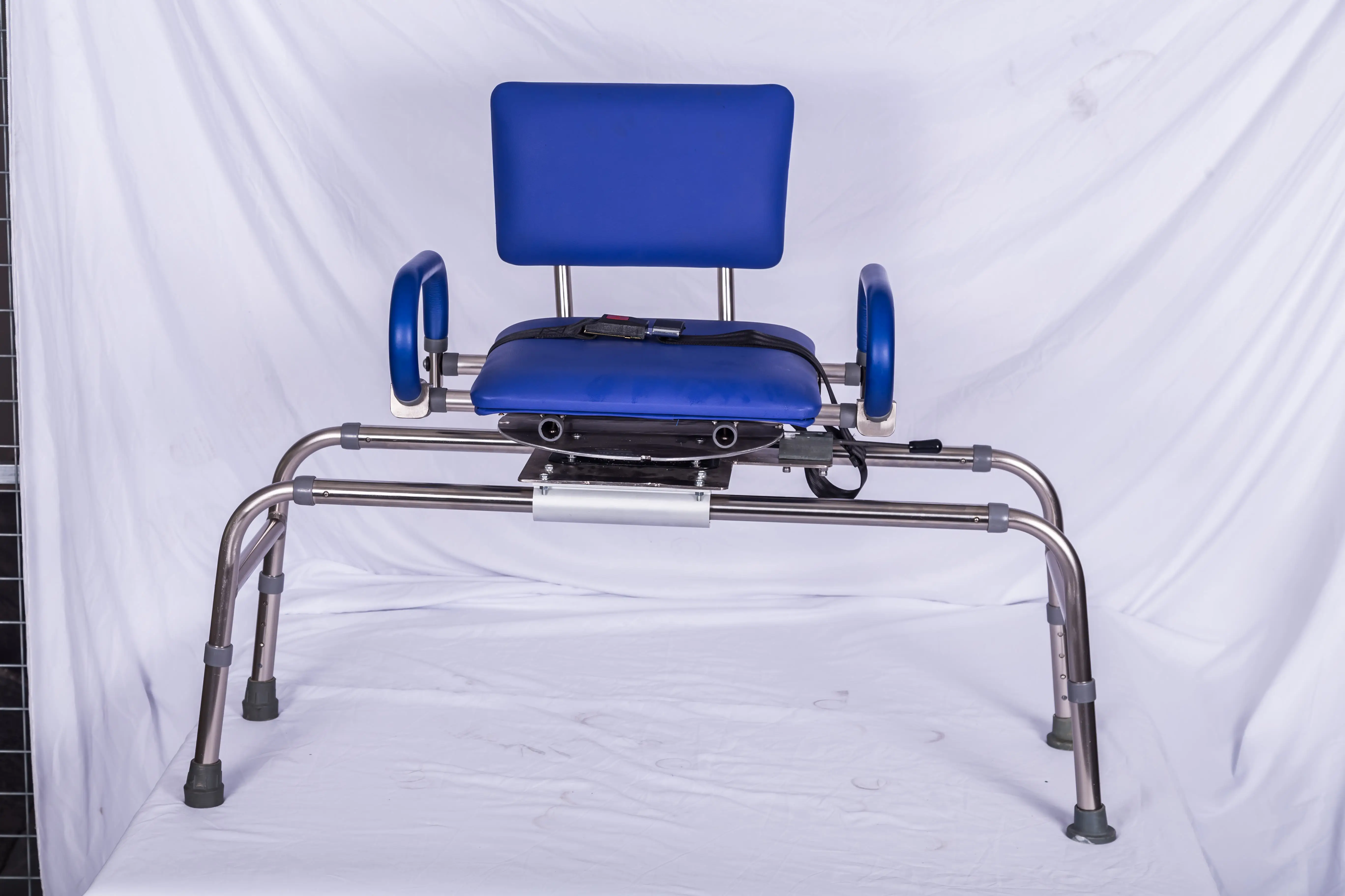 Premium Sliding Shower Chair Bath Transfer Bench with Swivel Padded Bath Tub Seat for Tubs and Shower