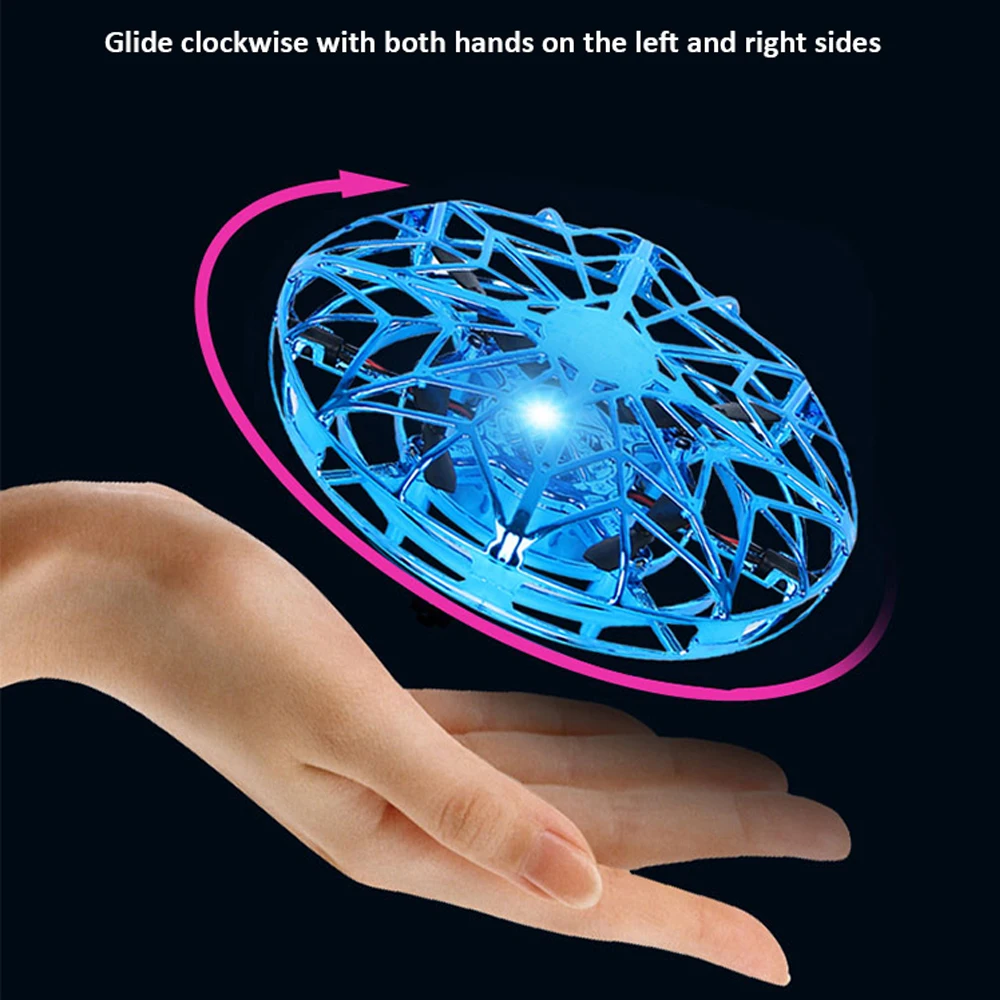 HW 360 Rotating Hover Orb Magic Led Mini Flying Spinner Boomerang Ball toy Drone UFO Flynova Pro Flying Ball
