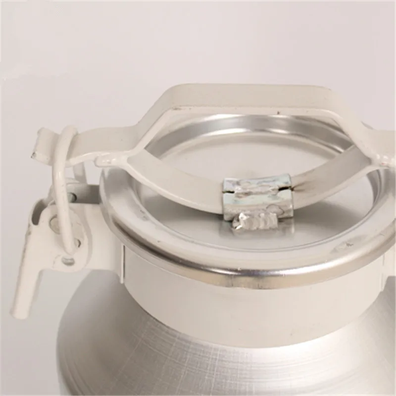 8L Fresh Milk Turnover Bucket Aluminum Alloy Sanitary Milk Storage Tank High-Sealed Barrel For Mill Supply