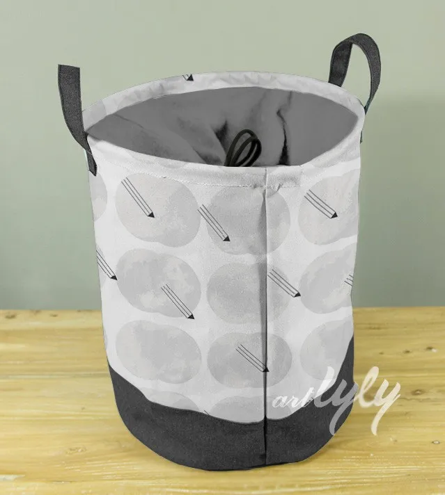 Factory Supply Folding Canvas Handmade Laundry Hampers Fabric Large Storage Hanging Basket