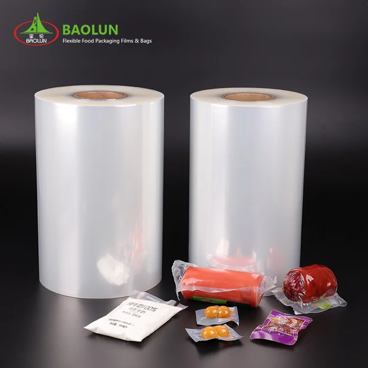 Plastic PA PE Thermoforming Film PA PP Rolls Web Film Bottom Top Films For Meat Fish Sausage Bacon