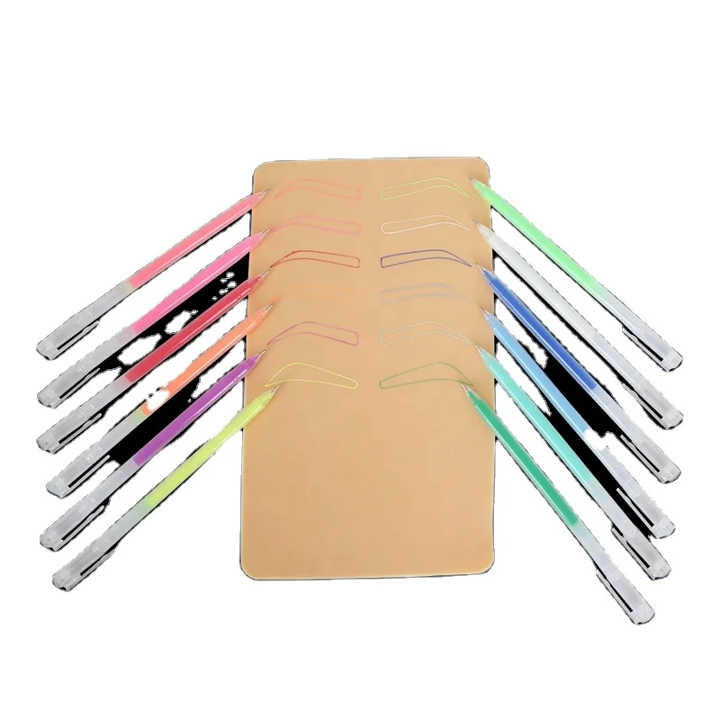 Hot Colorful Single Ended Tattoo Erasable Non-toxic Body White Red Orange Purple Microblading Semi Permanent Marker Pen