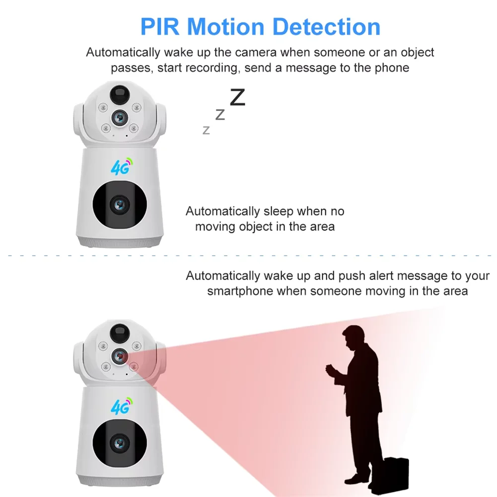 Two-Way Voice Motion Detection Night Vision PTZ WiFi Wireless Indoor Outdoor Cctv Home Security IP Camera System