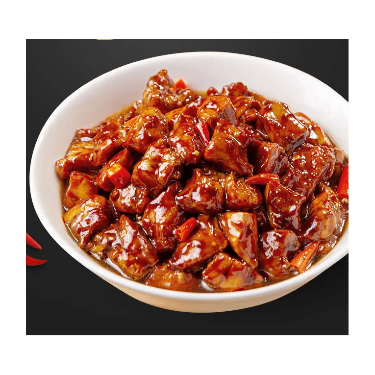 Prepared MRE Meat Meals Ready Cuisine Pack Instant Takeaway Frozen Rice Bowl Fast Food 3R ready to eat Precooked Cola Chicken