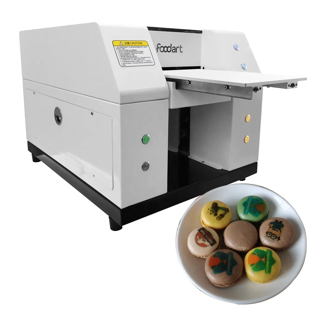 A4 Size Mini Flatbed Cakes Printer digital desktop Printing Machine Food Printer