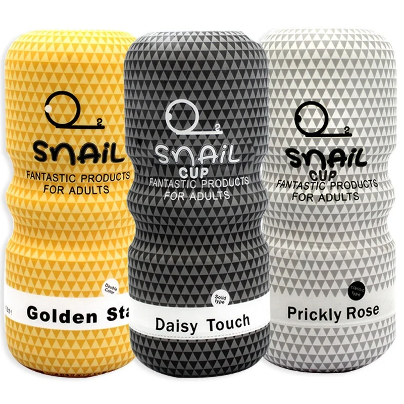 Male Snail Airplane Cup Oral Sex Masturbator Vagina Realistic Tightening Soft Simulator Manual Male Sex Toys