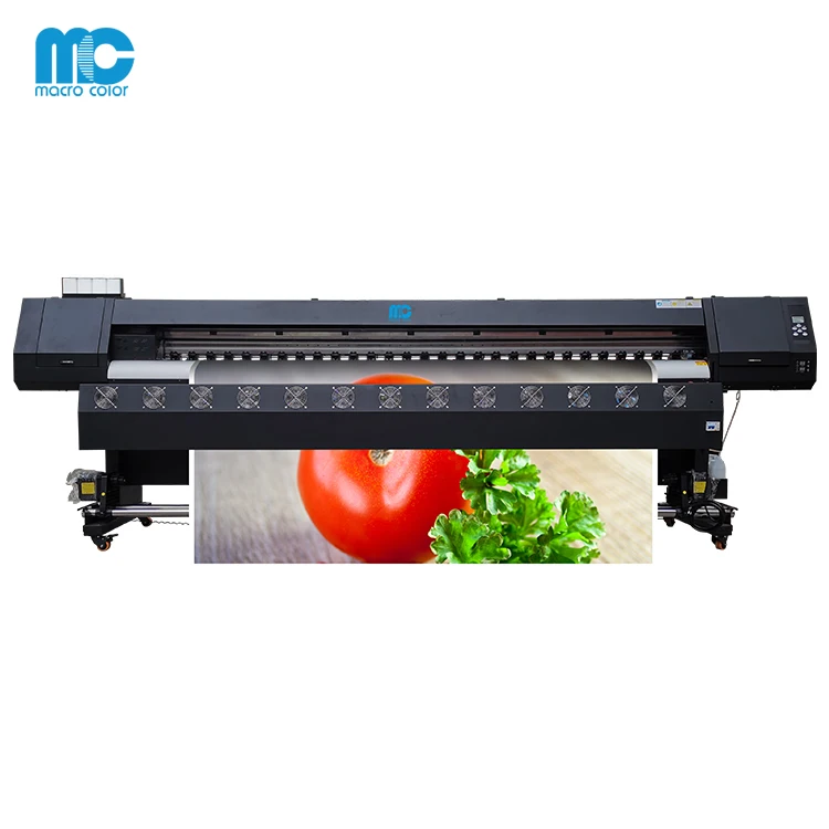 famous brand 1.8m large format eco solvent printer for banner vinyl sticker tarpaulin indoor outdoor