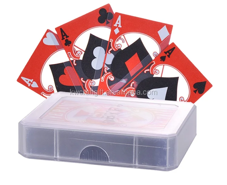 Standard Playing Cards Plastic Cards Waterproof Transparent Clear PVC Playing Cards