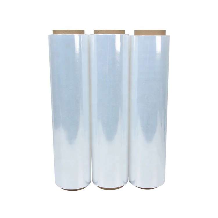 Factory Wholesale High Transparent High Puncture Resistance Stretch Film Roll core3.04' 0.8 mil 80 gauge thickness