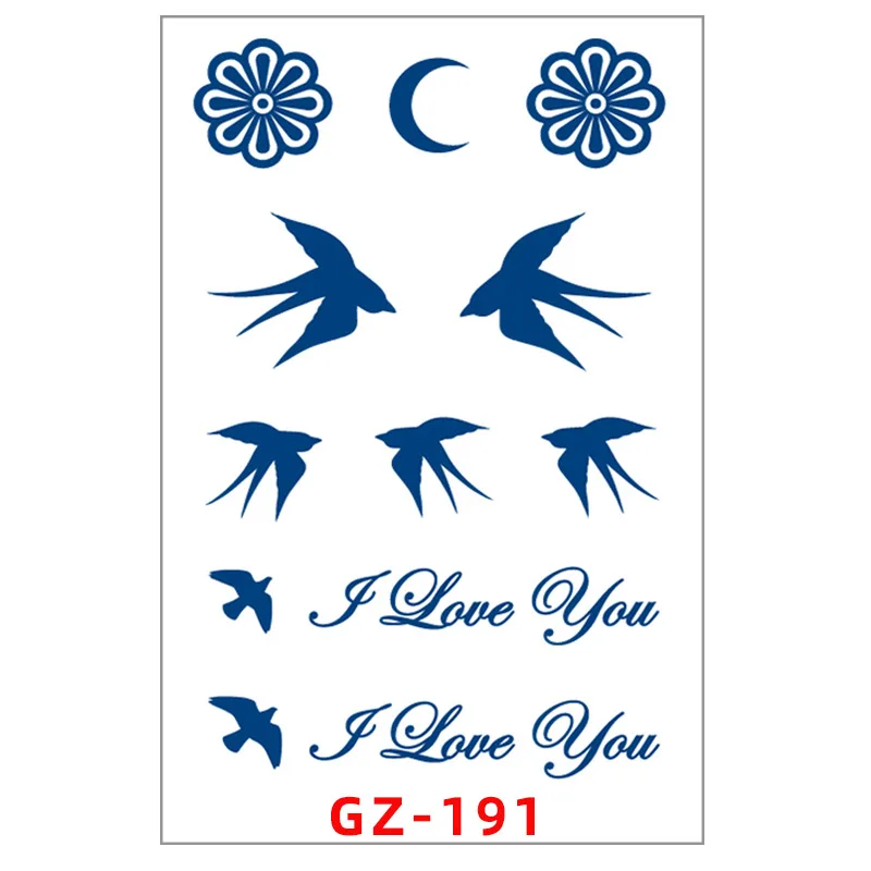 2022 new herbal tattoo patch semi permanent durable waterproof non reflective monkey scorpion tattoo tattoo