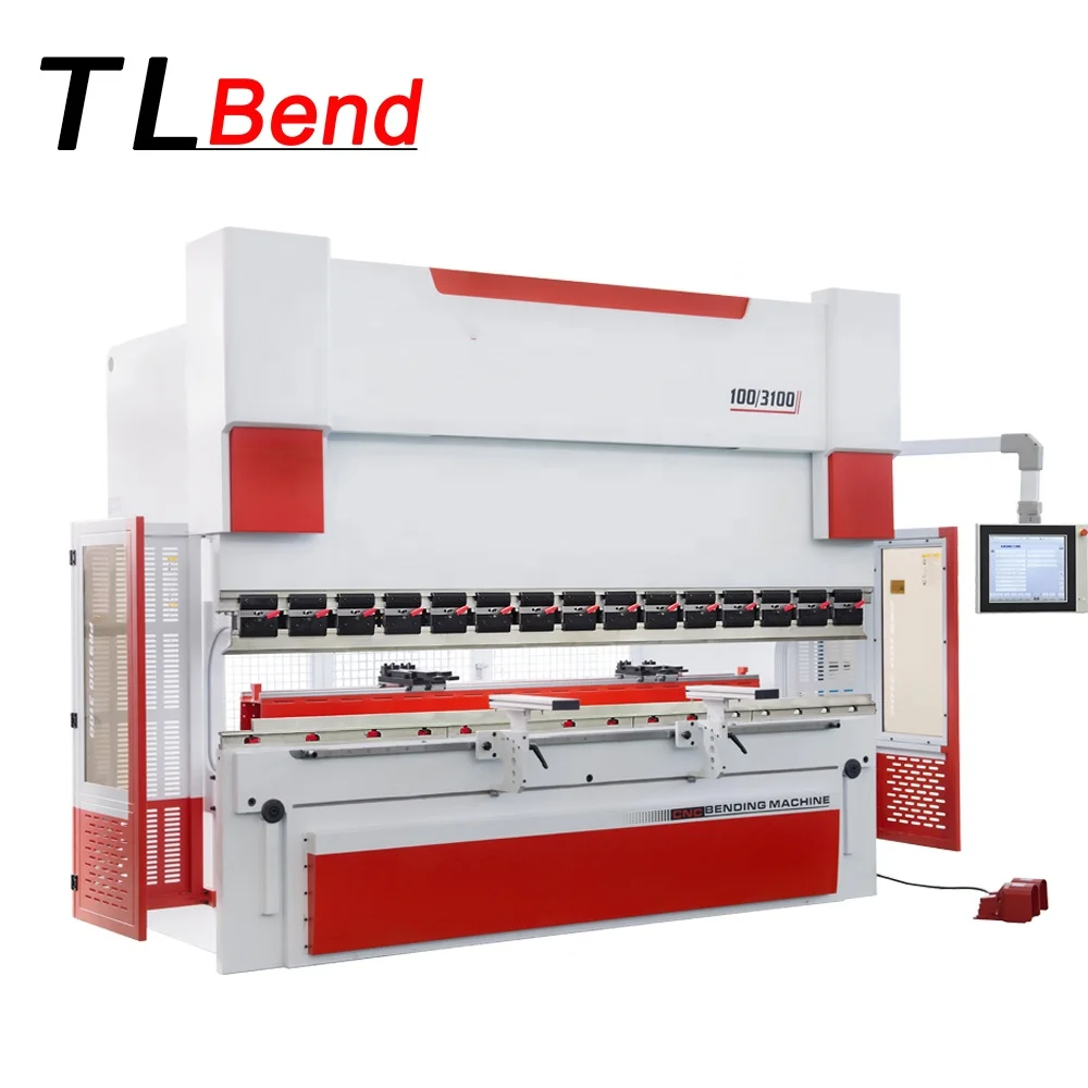 T&L Brand Bending iron machine, hydraulic sheet bending machine with Delem DA53T 4+1 axis