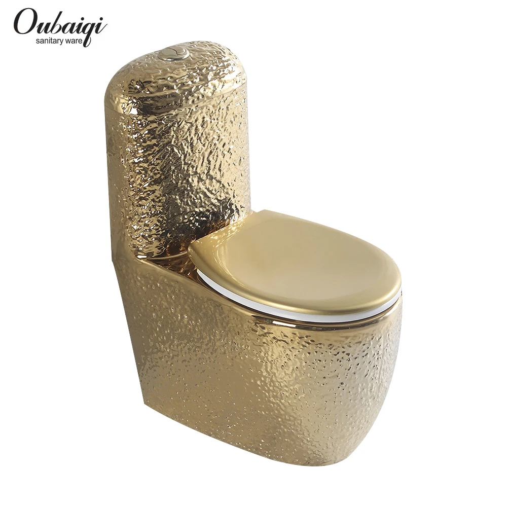  Роскошный одноразовый унитаз золотого цвета Toliet санитарный для