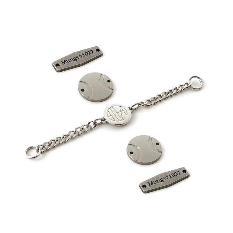 Custom metal logo brand label plate for handbag