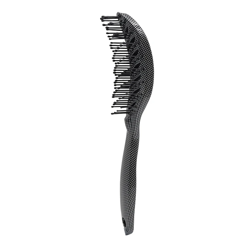 Black Rubber Brush Paddle Brush New Plastic Hair Brush Vented Comb For Home & Salon Hairdressing Tool