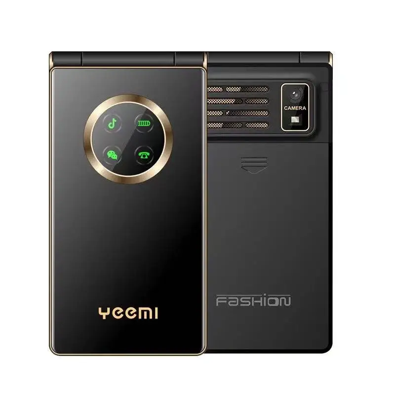 Yeemi M3 двойной дисплей Dual Sim 5900 мА/ч, чехол-книжка для мобильного сотового телефона большая клавиатура сильный голос WCDMA 3G мобильный телефон
